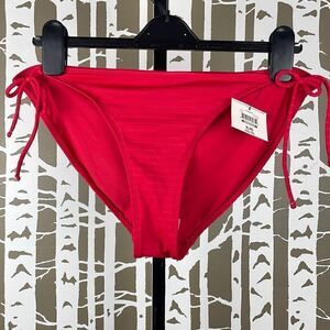 NEW OP Fearless Red Side Tie Bikini Bottom XL (15-17)